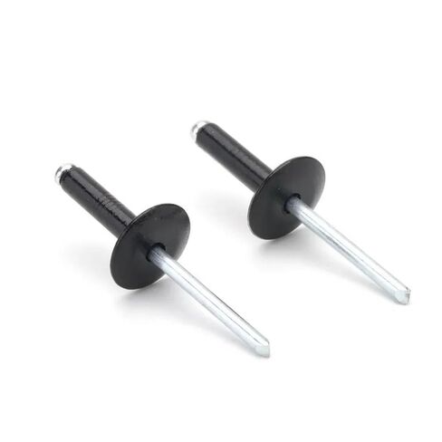 10/20/30 قطعة M3.2 M4 M5 الألومنيوم الأسود المسامير العمياء كبيرة شفة المسامير سحب غطاء المسامير مسامير معدنية (M4-20pcs ، 10 مللي متر) in Kuwait