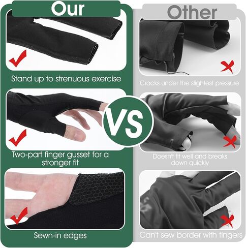 Billiard Pool Gloves for Left Hand 3 Finger, Anti-Slip and Sweat-Proof Pool Glove Left Hand, Durable Double Stitching, Adjustable Popular Snooker Cue Sport Glove, One Sizes for Men & Women in Saudi Arabia
