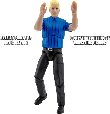 Ultimate Dark Blue Referee with Deluxe Articulation for Wrestling Figures in Saudi Arabia