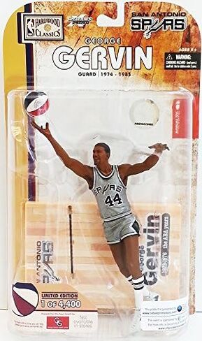 McFarlane Toys NBA Sports Picks Legends Series 4 Action Figure George Gervin (San Antonio Spurs) Limited Edition ABA Silver Jersey in Saudi Arabia