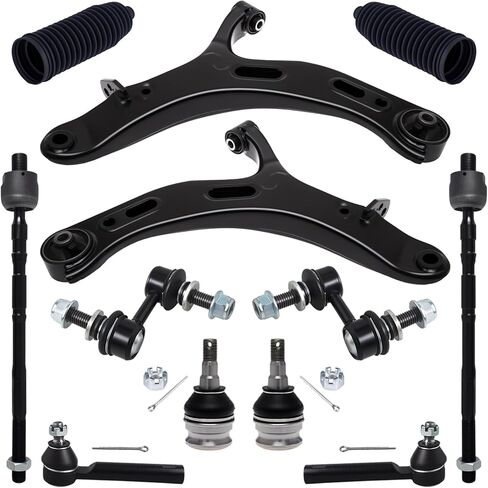 طقم تعليق Tucarest 12pcs ملاءمة لعام 2005-2009 Su-Baru Outback Legacy ، 2 Arm الأمامي السفلي للتحكم 2 مفصل الكرة 4 قضيب ربط داخلي خارجي 2 Bar 2 Boots [# K622030 K750049 EV801557 ES3712 K9513] in Kuwait
