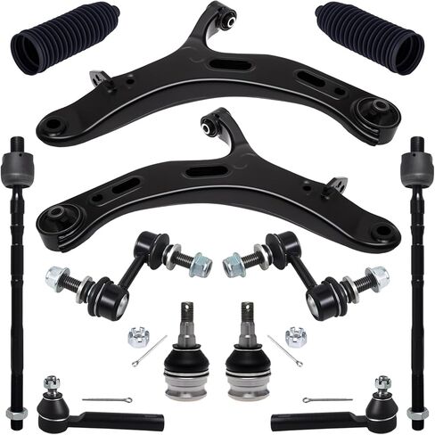 طقم تعليق Tucarest 12pcs ملاءمة لعام 2005-2009 Su-Baru Outback Legacy ، 2 Arm الأمامي السفلي للتحكم 2 مفصل الكرة 4 قضيب ربط داخلي خارجي 2 Bar 2 Boots [# K622030 K750049 EV801557 ES3712 K9513] in Kuwait