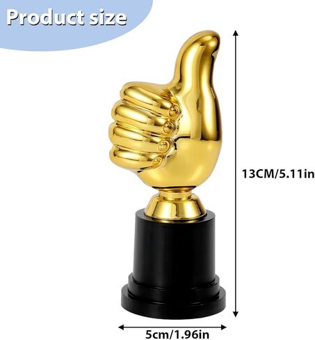 قطعتان من كأس الإبهام، كأس الإبهام الذهبي، جوائز للأطفال، جوائز وجوائز تذكارية، هدايا للفائزين في ألعاب الحفلات، هدايا صغيرة للفائزين في الألعاب، احتفل بالجائزة الأولى in Kuwait