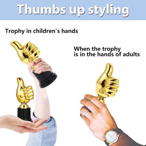 قطعتان من كأس الإبهام، كأس الإبهام الذهبي، جوائز للأطفال، جوائز وجوائز تذكارية، هدايا للفائزين في ألعاب الحفلات، هدايا صغيرة للفائزين في الألعاب، احتفل بالجائزة الأولى in Kuwait