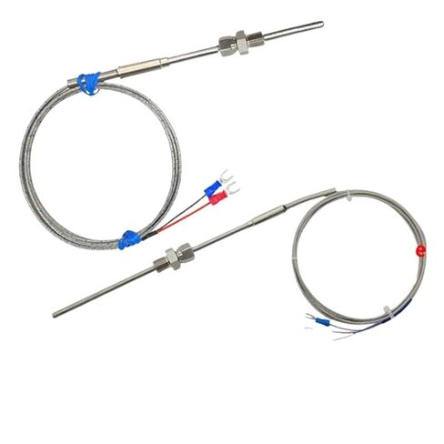 Thermocouple Temperature Sensor K PT100 Type Ungrounded M12*1.25/M16*1.25 Controller 1-12mm Threads 1Pcs(Probe3mm-M12x1.5,150mm) in Saudi Arabia