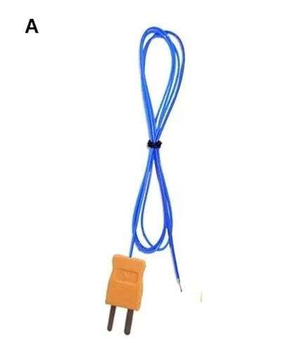 Welding Point Blue Wire K Type Mini Connector Thermocouple Wire Temperature Probe Sensor(A,3000mm) in Saudi Arabia