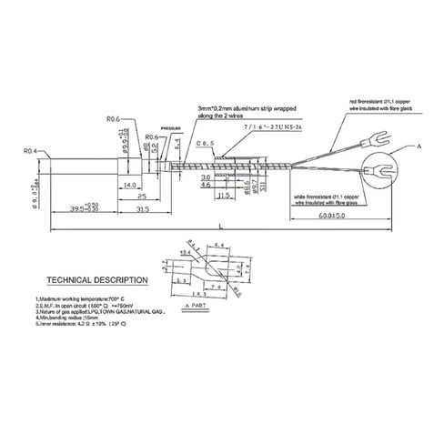 Y3NA Thermocouple Millivolt Replacement Thermogenerator Accessories 1Pcs in Saudi Arabia