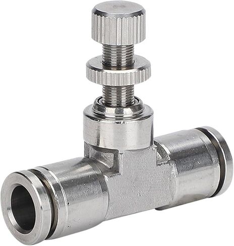 تنظيم السرعة الهوائية في اتجاه واحد للحد من التدفق SA خط أنابيب اسطوانة صمام خنق SL4-M5/8-02 أنبوب الغاز المشترك 1 قطعة (StainlessSteelLSA6) in Kuwait