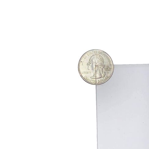 الولايات المتحدة الأمريكية ختم ورقة بلاستيكية من البولي كربونات الشفاف، 1/8 بوصة سميكة × 24 بوصة عرض × 24 بوصة طويلة، لوحة شفافة، مقاومة للكسر، سهلة القطع، قابلة للانحناء، قابلة للتشكيل. للأعمال اليدوية، والحرف اليدوية، والصناعات، والروبوتات، والتصنيع in Saudi Arabia