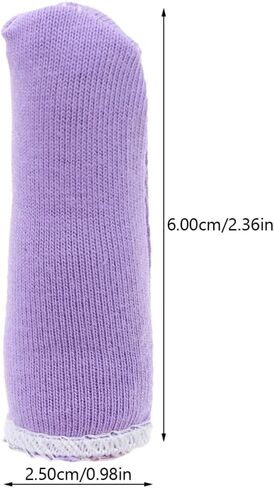 Cotton Finger Covers Protective Finger Cots Breathable Wear-Resistant Protectors for Working Sewing Gardening Daily Use 2.36X0.98X0.11In in Saudi Arabia