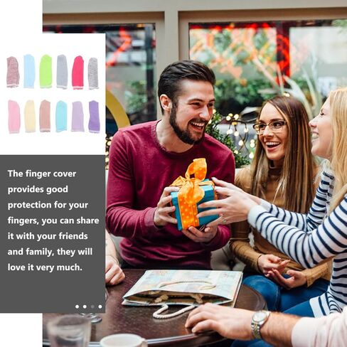 Cotton Finger Covers Protective Finger Cots Breathable Wear-Resistant Protectors for Working Sewing Gardening Daily Use 2.36X0.98X0.11In in Saudi Arabia