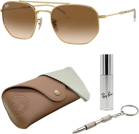 Ray-Ban RB3707 Square-Round Shape Sunglasses with Official Eyewear Kit Bundle in Saudi Arabia