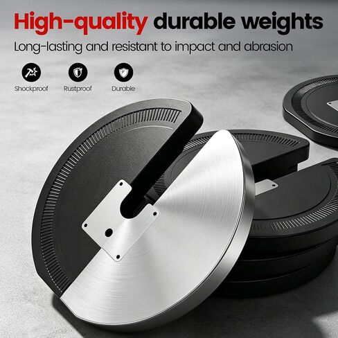 مجموعة دمبل قابلة للتعديل من Yagud مكونة من 2 دمبل بوزن 52.5 رطل، دوران يدوي واحد، نظام قفل أمان، مقبض محكم مضاد للانزلاق، مجموعة دمبل موفرة للمساحة لصالة الألعاب الرياضية المنزلية لكامل الجسم in Kuwait