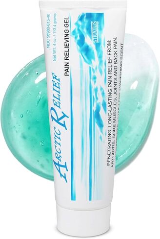 Arctic Relief Gel, Soothing Cooling with Menthol for Sore Joints, Muscles, Back Pain, 4 oz in Saudi Arabia