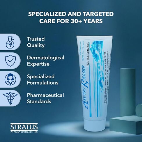 Arctic Relief Gel, Soothing Cooling with Menthol for Sore Joints, Muscles, Back Pain, 4 oz in Saudi Arabia