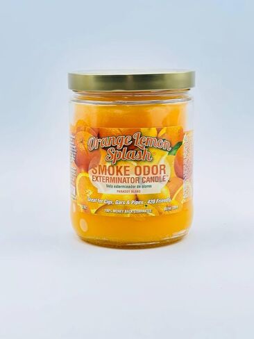 Smoke Odor Exterminator Candle Orange Lemon Splash in Saudi Arabia