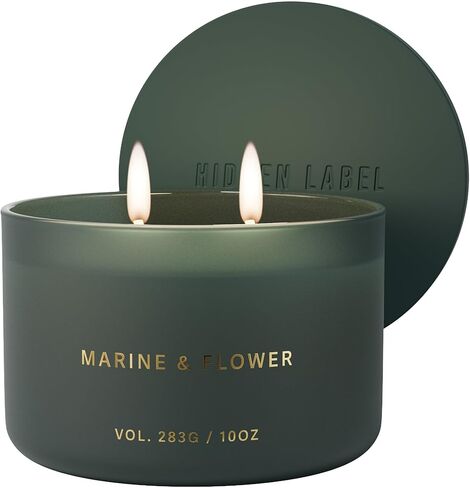 Vanilla Jasmine Scented Candle, 10oz Natural Soy Wax Non Toxic, 2 Wick Aromatherapy Candles for Home Scented, 45 Hours Long Lasting, Jar Candles for Stress Relief, Relaxation, Gifts for Women in Kuwait