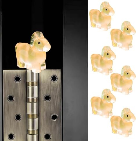 Cute Mini Creative Night Light Horse Hinge Heads Decorative Topper Set 6PCS, Home Decoration,Magnetic Hinge Head Toppers Door Hinge in Saudi Arabia