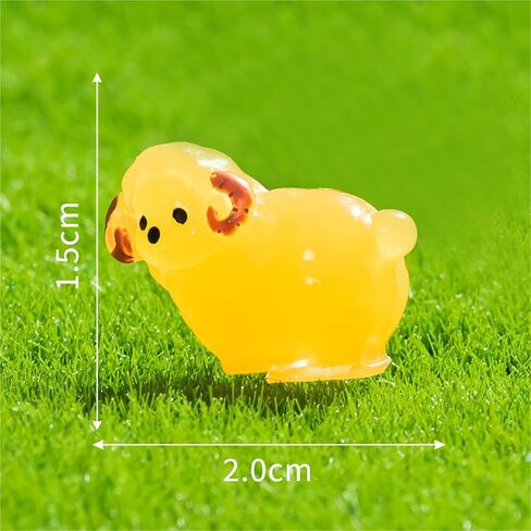 Cute Mini Creative Luminous Sheep, Goat Hinge Heads Decorative Topper Set 6PCS, Home Decoration,Magnetic Hinge Head Toppers Door Hinge in Saudi Arabia