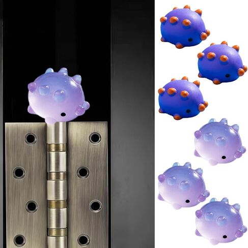 Cute Mini Creative Noctilucent Marine Animals, Sea Cucumbers Hinge Heads Decorative Topper Set 6PCS, Home Decoration,Magnetic Hinge Head Toppers Door Hinge in Saudi Arabia