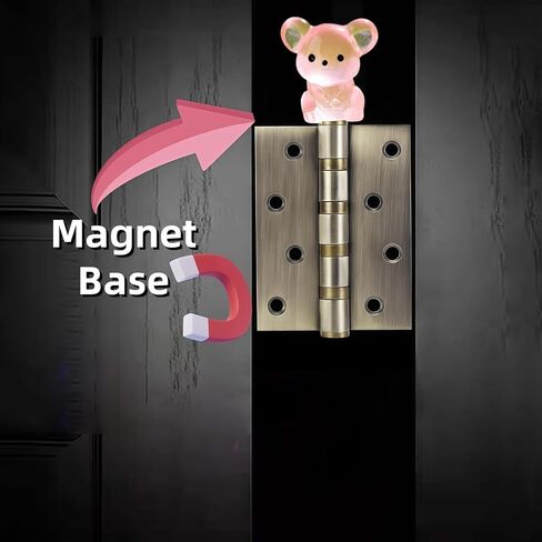 Cute Mini Creative Luminous Little Mouse Hinge Heads Decorative Topper Set 6PCS, Home Decoration,Magnetic Hinge Head Toppers Door Hinge in Saudi Arabia