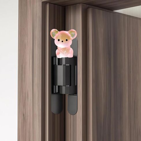 Cute Mini Creative Luminous Little Mouse Hinge Heads Decorative Topper Set 6PCS, Home Decoration,Magnetic Hinge Head Toppers Door Hinge in Saudi Arabia
