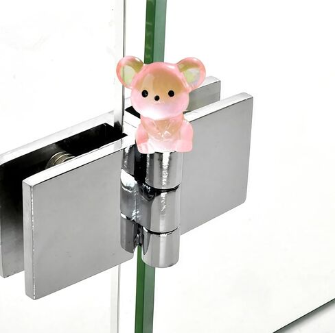 Cute Mini Creative Luminous Little Mouse Hinge Heads Decorative Topper Set 6PCS, Home Decoration,Magnetic Hinge Head Toppers Door Hinge in Saudi Arabia
