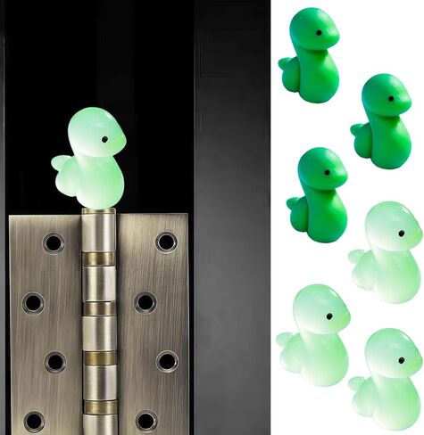 Cute Mini Creative Noctilucent Marine Animals, Sea Snakes Hinge Heads Decorative Topper Set 6PCS, Home Decoration,Magnetic Hinge Head Toppers Door Hinge in Saudi Arabia