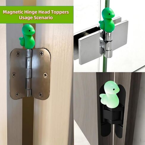 Cute Mini Creative Noctilucent Marine Animals, Sea Snakes Hinge Heads Decorative Topper Set 6PCS, Home Decoration,Magnetic Hinge Head Toppers Door Hinge in Saudi Arabia