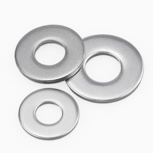 50 قطعة 5/16 ID X 7/8 OD غسالات مسطحة من الفولاذ المقاوم للصدأ USS، القطر الخارجي 7/8 بوصة، 304 من الفولاذ المقاوم للصدأ 18/8 غسالات معدنية، تناسب مسامير ومسامير مقاس 5/16 بوصة، لمسة نهائية لامعة in Kuwait