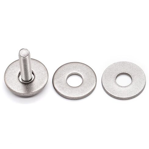 Glvaner 1" Stainless Flat Washers, 1.062" ID x 2.5" OD USS Type, 18-8 (304) Stainless Steel Metal Washers for 1" Screws and Bolts, 6 pcs in Saudi Arabia