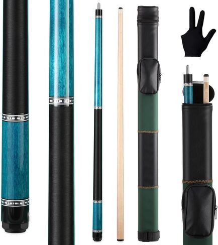 Canadian Maple Pool Cue Stick Set, 58 inch 18oz 19oz 20oz 21oz Billiard House Bar Pool Stick, 12.5mm Tip Billiard Cue for Beginner, Commercial and Home Entertainment in Saudi Arabia