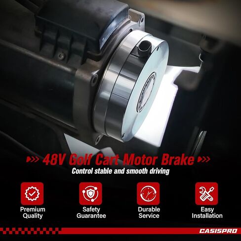 فرامل محرك عربة الجولف لمحرك EZGO RXV 2008-UP 48V الكهربائي ومحرك الفرامل الإلكترونية من الليثيوم النخبة، OEM # 610065 605867، فرامل محرك EZGO متوافقة مع وحدة التحكم في السرعة Danaher in Kuwait