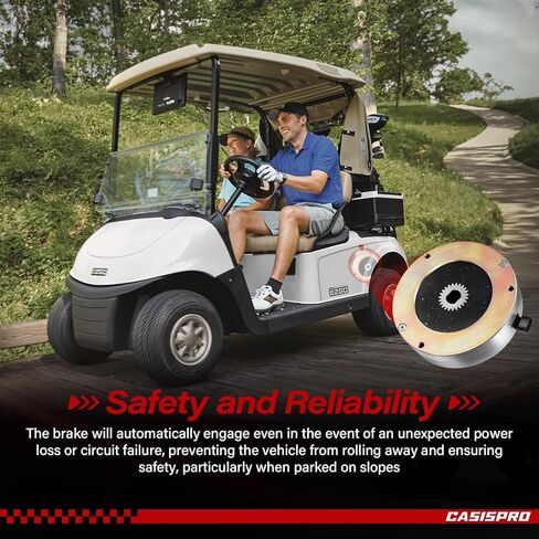 فرامل محرك عربة الجولف لمحرك EZGO RXV 2008-UP 48V الكهربائي ومحرك الفرامل الإلكترونية من الليثيوم النخبة، OEM # 610065 605867، فرامل محرك EZGO متوافقة مع وحدة التحكم في السرعة Danaher in Kuwait