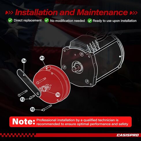 فرامل محرك عربة الجولف لمحرك EZGO RXV 2008-UP 48V الكهربائي ومحرك الفرامل الإلكترونية من الليثيوم النخبة، OEM # 610065 605867، فرامل محرك EZGO متوافقة مع وحدة التحكم في السرعة Danaher in Kuwait