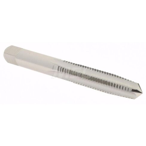 Hertel Straight Flute Tap, M8x1.25 Metric Coarse, 4 Flute, Taper Chamfer, 6H Class of Fit, High-Speed Steel, Bright/Uncoated Finish, 2-23/32" OAL in Saudi Arabia