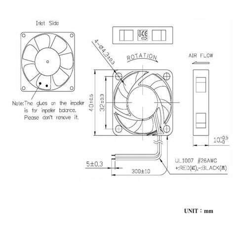 مروحة 24 فولت 40 ملم MF40102VX-1Q03C-A99 4010 تبريد in Kuwait