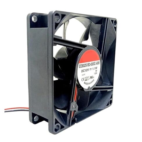 2pcs EE80251B3-000C-A99 8cm 8025 12V 1.1W Dual Ball Bearing Fan 80mm Cooling in Saudi Arabia
