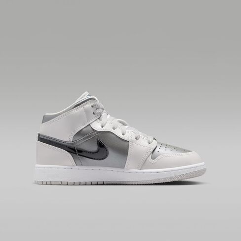 حذاء Air Jordan 1 Mid SE للأطفال الكبار (فوتون داست/بيوتر مسطح/أسود/أزرق بارد) in Saudi Arabia
