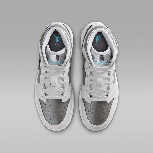 حذاء Air Jordan 1 Mid SE للأطفال الكبار (فوتون داست/بيوتر مسطح/أسود/أزرق بارد) in Saudi Arabia