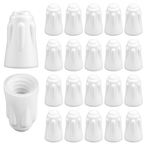 20 PCS Ceramic Wire Nuts, White High Temp Wire Connectors Porcelain Wires Nuts for Electrical Repairs, Heat-Resistant Cap Ceramic Wires Connectors in Saudi Arabia