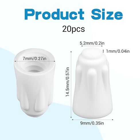 20 PCS Ceramic Wire Nuts, White High Temp Wire Connectors Porcelain Wires Nuts for Electrical Repairs, Heat-Resistant Cap Ceramic Wires Connectors in Saudi Arabia
