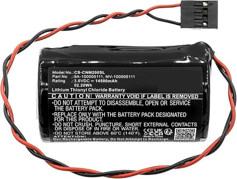 بطارية بديلة 9A-100005111 لمحللات التدفق MC-II Plus EXP MC-III Plus MC-III Plus EXP Flow Analyzer MC-II Plus WT4911B WT4911BATT، P/N: 9A-100005111 LS33600-CN1 MV-100005111 بطارية 14500 مللي أمبير في الساعة in Saudi Arabia