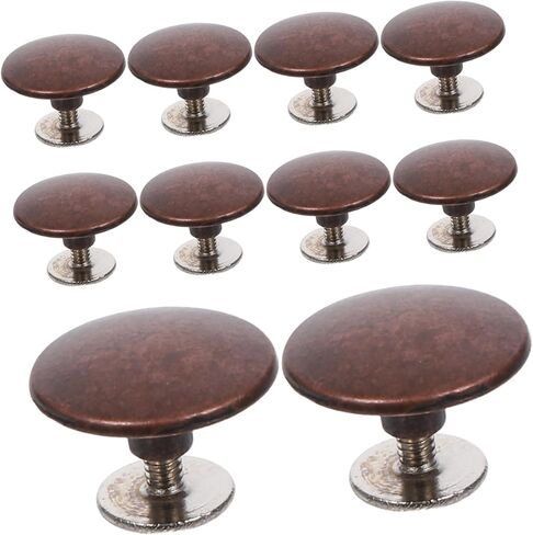 OSALADI 10 Sets Antique Zinc Alloy Round Rivets Durable Studs for Shoes Bags Belts and Clothing Functional Punk Rivet Accessories for DIY Projects and Repairs in Saudi Arabia