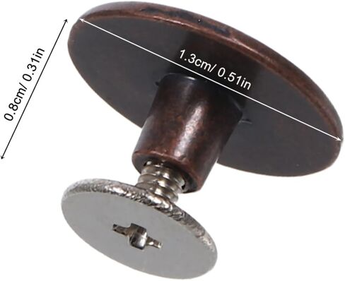 OSALADI 10 Sets Antique Zinc Alloy Round Rivets Durable Studs for Shoes Bags Belts and Clothing Functional Punk Rivet Accessories for DIY Projects and Repairs in Saudi Arabia