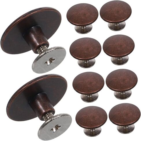 DOITOOL 10 Sets Decorative Rivets Antique Zinc Alloy Round Studs for Clothing Shoes Belts Bags Versatile Replacement Rivets for DIY Craft Projects in Saudi Arabia