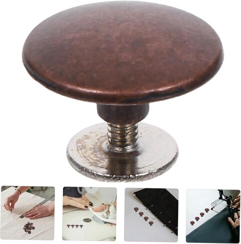 DOITOOL 10 Sets Decorative Rivets Antique Zinc Alloy Round Studs for Clothing Shoes Belts Bags Versatile Replacement Rivets for DIY Craft Projects in Saudi Arabia