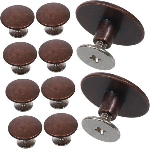 jojofuny 10 Sets Round Zinc Alloy Rivets Decorative Studs for DIY Crafts Belts Bags and Sandals Easy Installation Versatile Replacement Accessories for Fashion Projects in Saudi Arabia