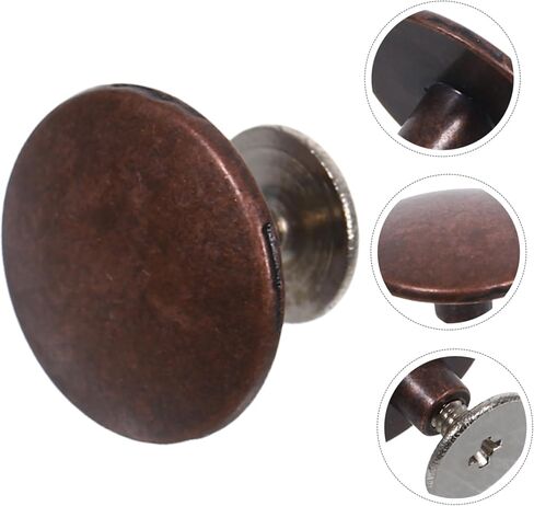 jojofuny 10 Sets Round Zinc Alloy Rivets Decorative Studs for DIY Crafts Belts Bags and Sandals Easy Installation Versatile Replacement Accessories for Fashion Projects in Saudi Arabia