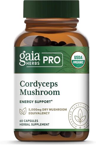 GAIA HERBS PRO فطر الكورديسيبس - 60 كبسولة in Kuwait